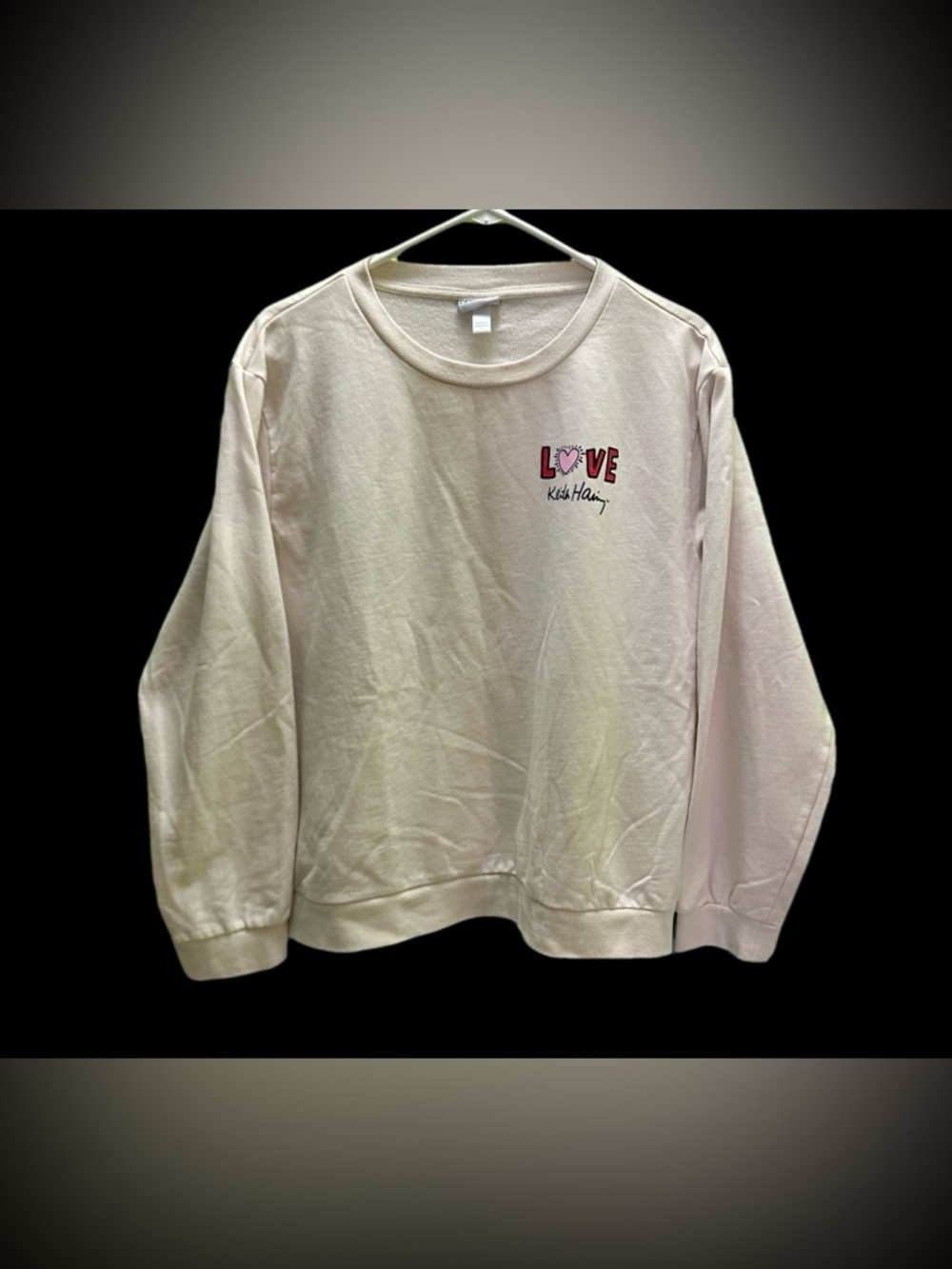 Keigh Haring LOVE Graphic Crewneck Sweatshirt - XL